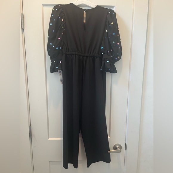 NWT Girl's Puff-Sleeve Jumpsuit - Picture 4 of 4